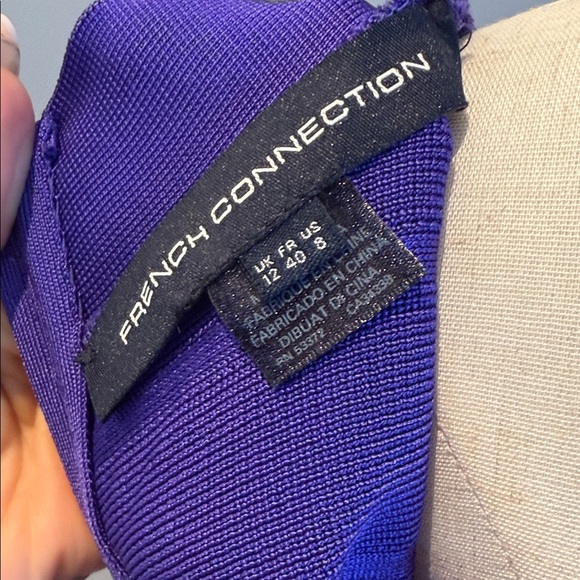French Connection Purple Bandage Dress size 8 - Picture 3 of 4